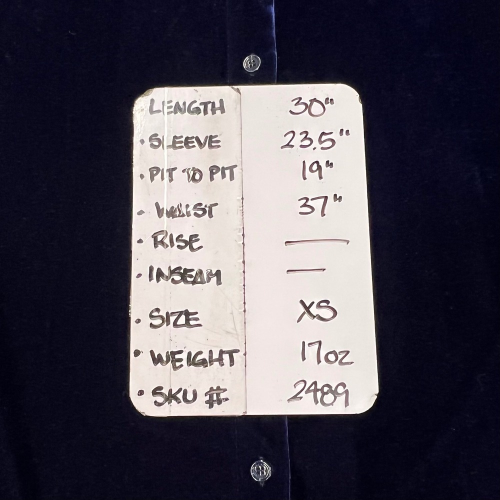 Soft Surroundings Womens Navy Blue Velvet Button Down Shirt XS Long Sleeve - Picture 6 of 6